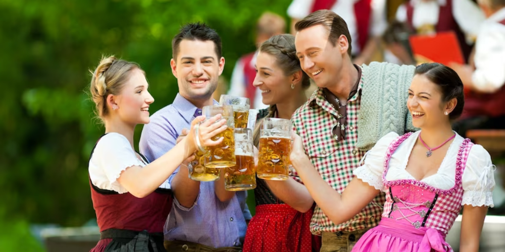 Tuổi hợp pháp để uống bia ở Đức là 16 tuổi